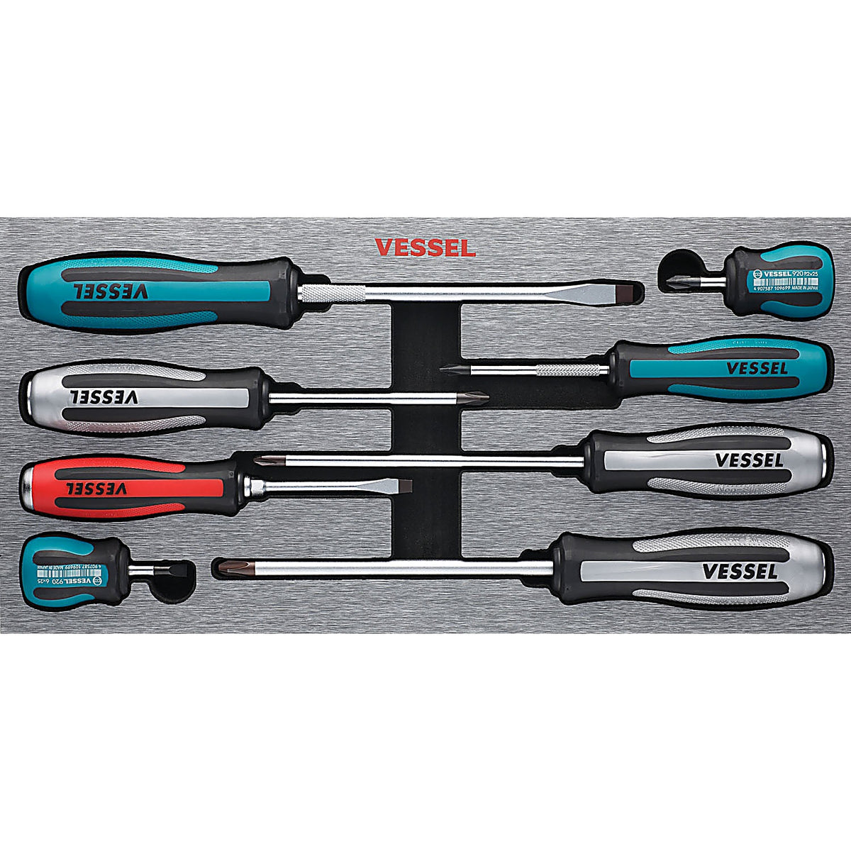 Vessel - 980MIXEVA - Megadora Impacta Assorted Screwdriver 8 Piece Set