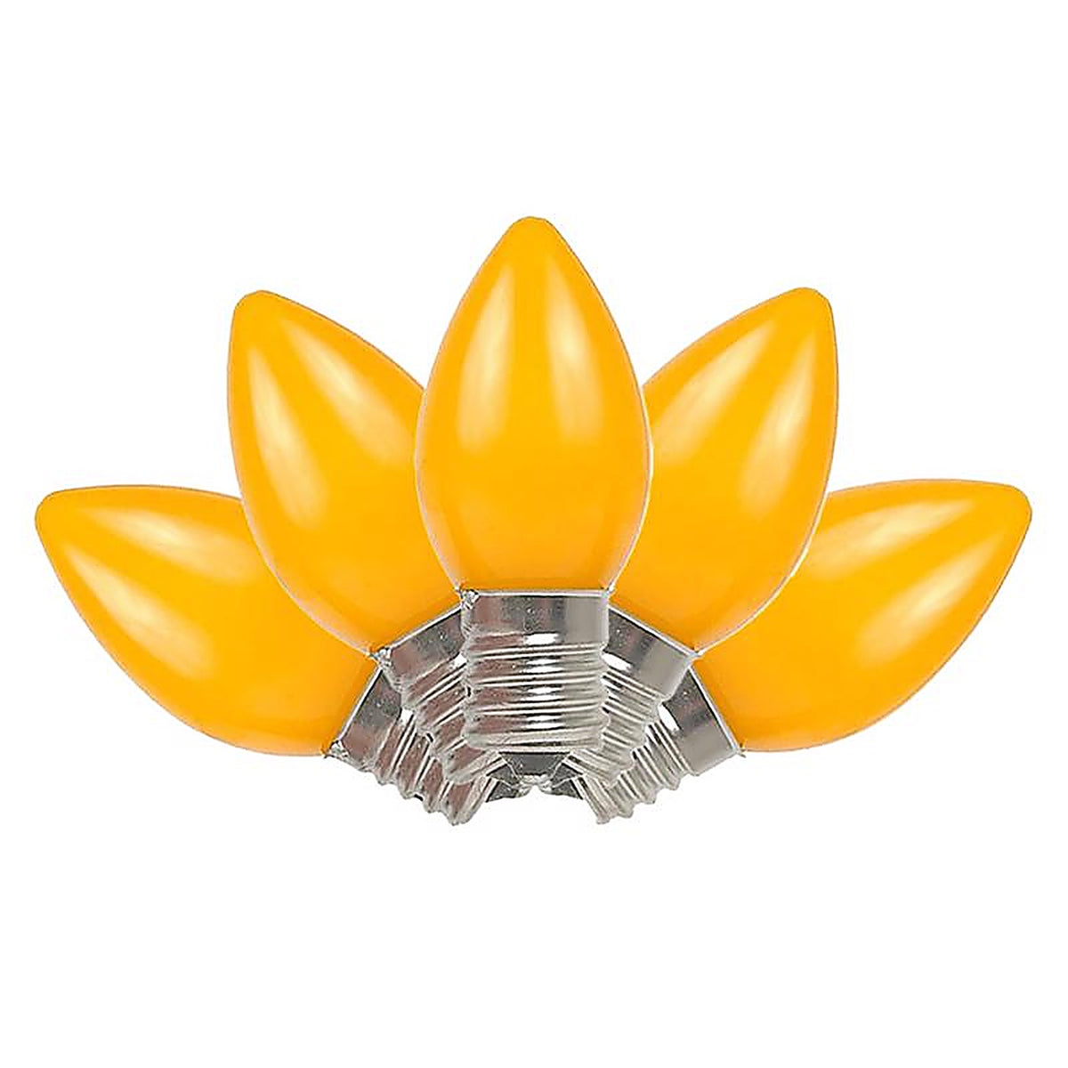 Celebrations UYTY2E11 Incandescent Orange 4 count Replacement Christmas Light Bulbs