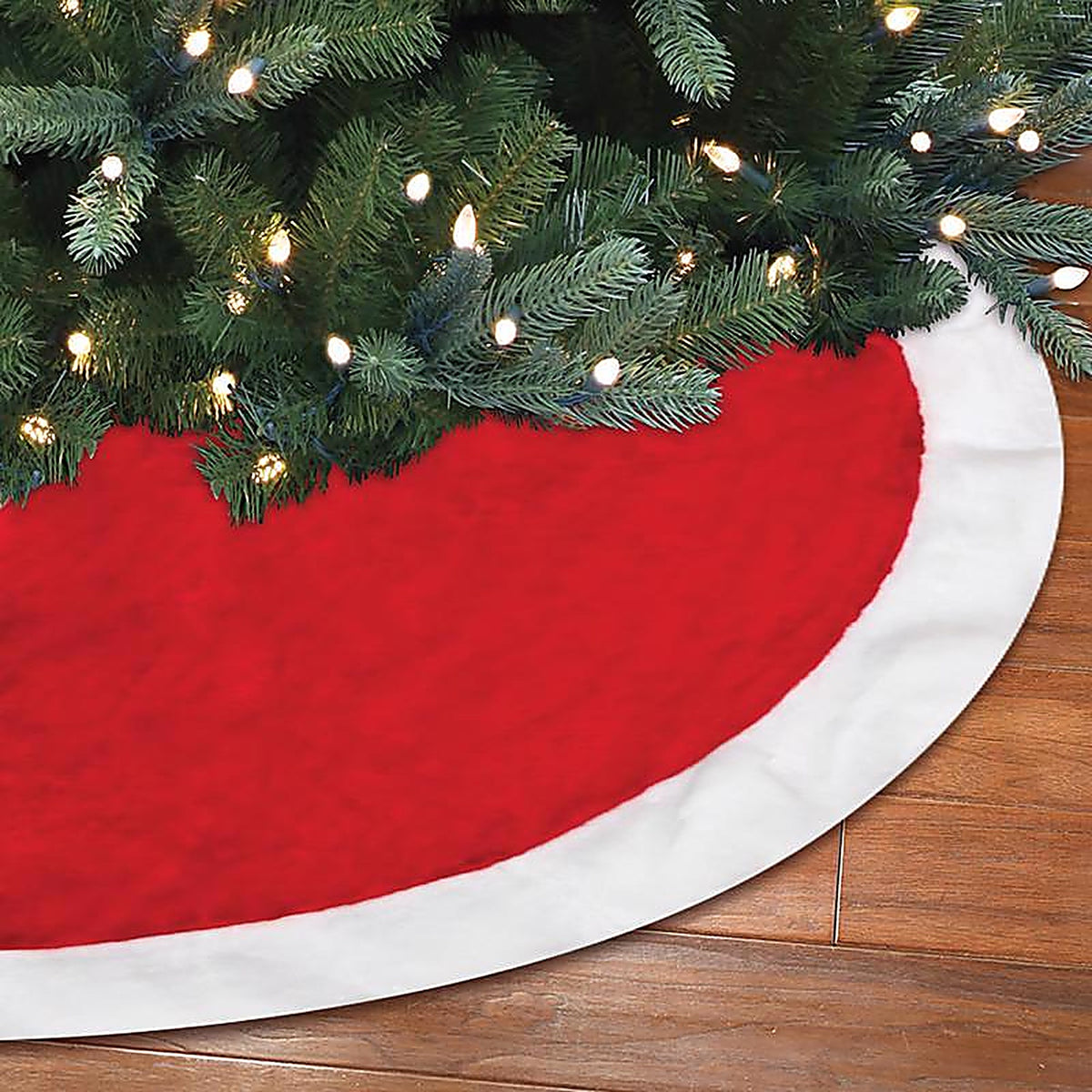 Dyno - 0202004ZSA - Red/White Tree Skirt 0.5 In.