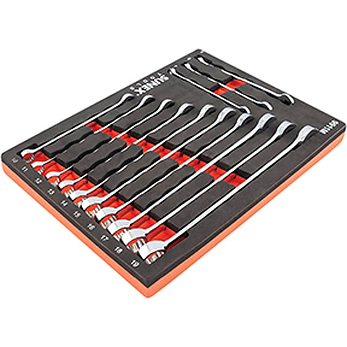 Sunex Tools - 9911M - 13 Piece V-Groove Metric Wrench Set in Eva Foam 7 mm-19 mm