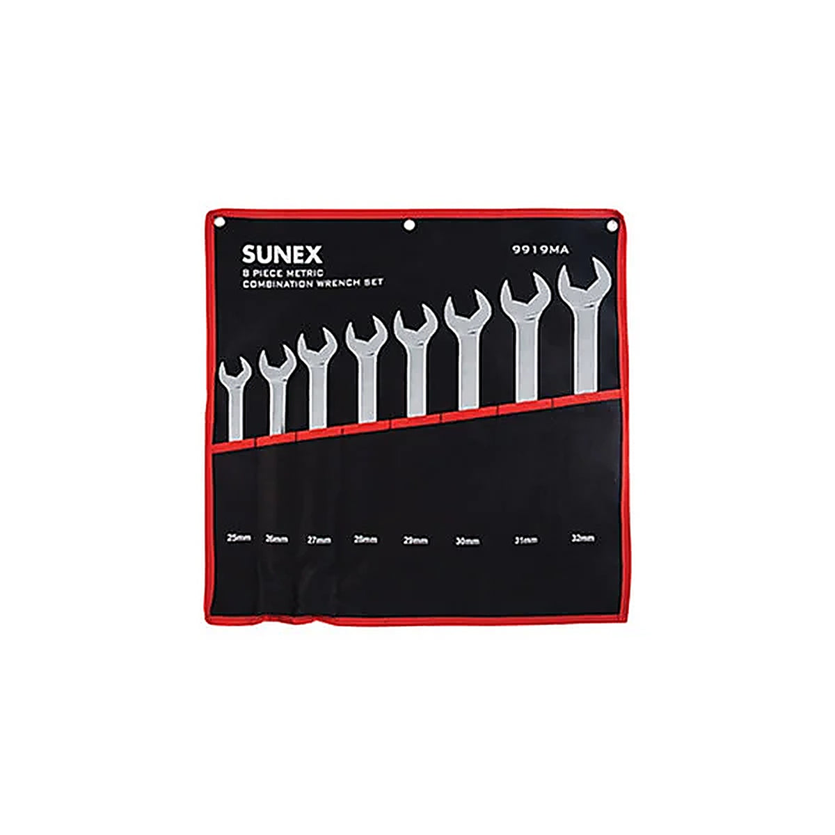 Sunex Tools 9919MA FULLY POLISHED METRIC V-GROOVE COMBINATION WRENCH SET