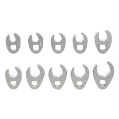 Platinum Tech 99320 10/pc 3/8in. Dr. Metric Flare Nut Crowfoot Wrench Set