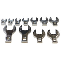 Platinum Tech 99450 11-PC. SAE 3/8 DRIVE CROWFOOT WRENCH SET