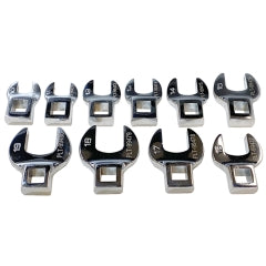 Platinum Tech 99470 10-PC. METRIC 3/8 DRIVE CROWFOOT WRENCH SET