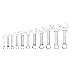 Platinum Tech 99505 11 Pc. SAE Stubby Full Polished Combination Wrench Set