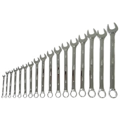 Platinum Tech 99550 17 Pc. Professional SAE Long Pattern Wrench Set