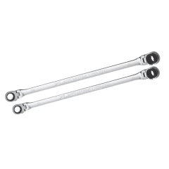 Platinum Tech 99652 2 Pc. X-Long Ratcheting Wrench Set 4 Metric Sizes
