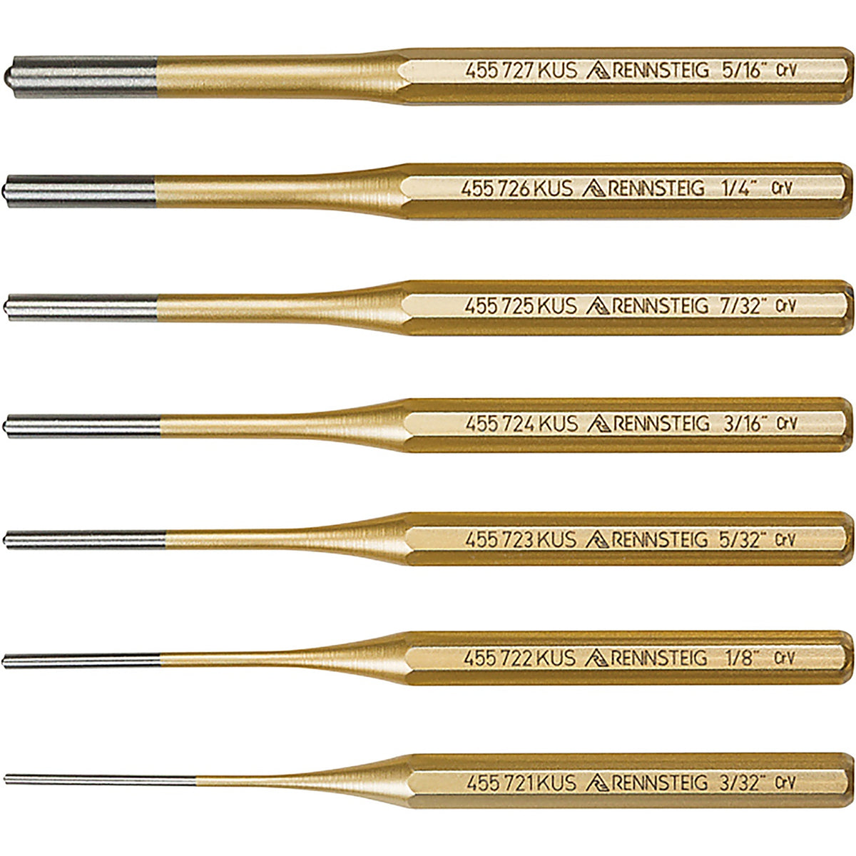 Knipex - 9R455007 - 7 Piece Roll Pin Punch Set