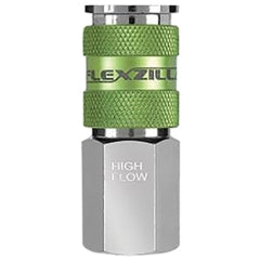 Legacy A53416FZ Flexzilla Pro High Flow Coupler, 1/4in. FNPT, 1/4in. Body