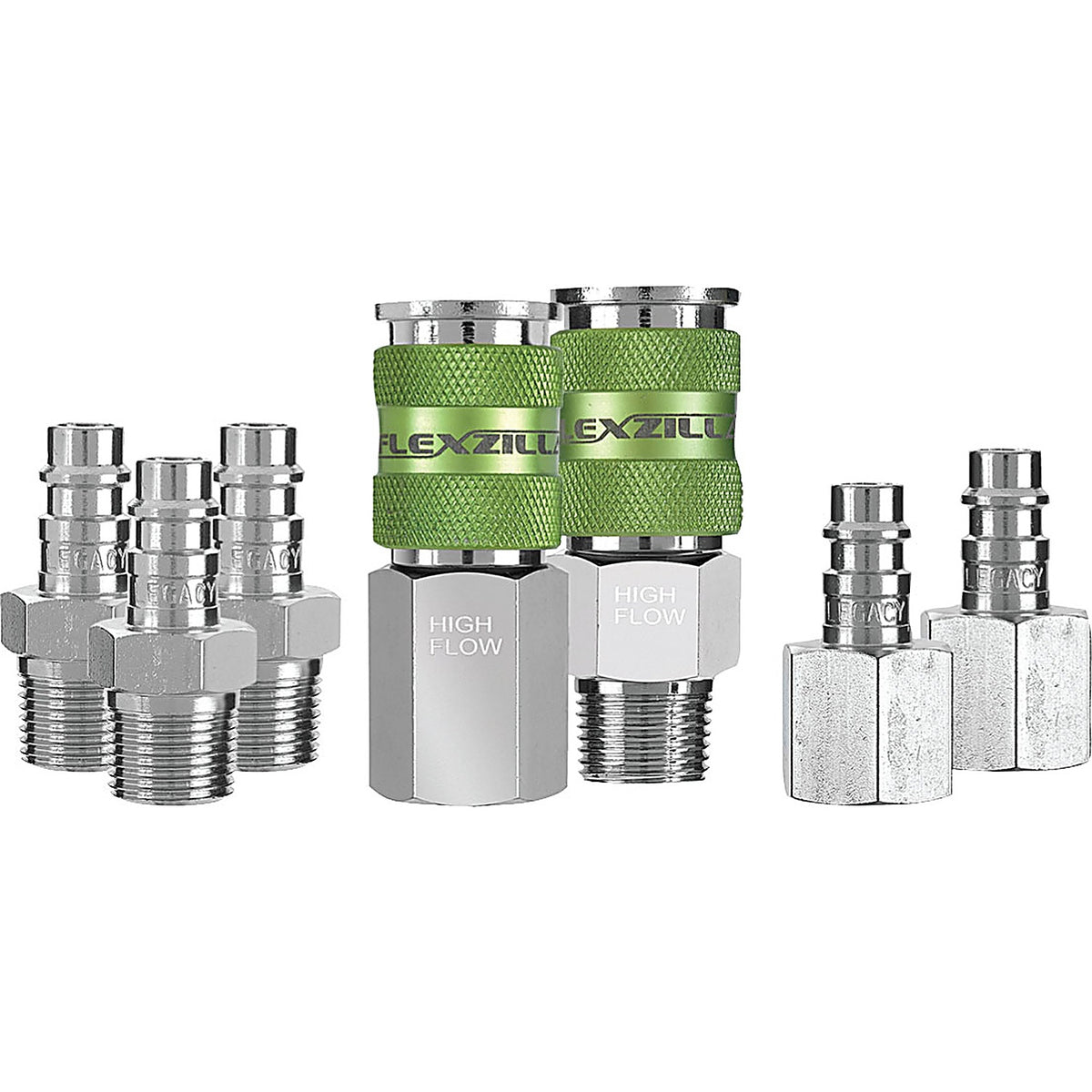 Legacy A53657FZ 7pc Coupler & Plug Kit 3/8 in NPT Steel/Aluminum