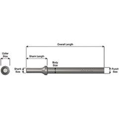 Ajax - A913 - Zip Gun Sk Blank Straight Punch
