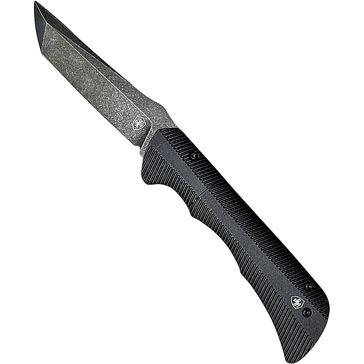 Templar Knife - AA-ABK-22-1 - Assisted Aluminum Black Anodized Tanto Black D2