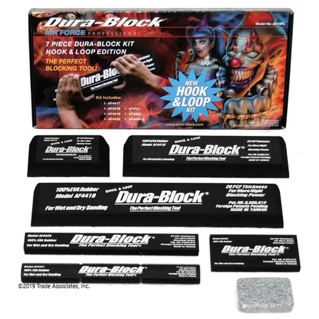 Dura-Block AF44HL 7PC Hook and Loop Block set with Soap