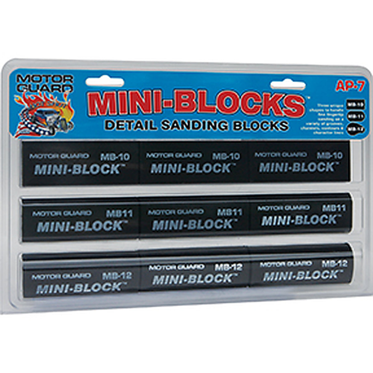 Motor Guard - AP-7 - Mini-Blocks Detail Sanding Assortment