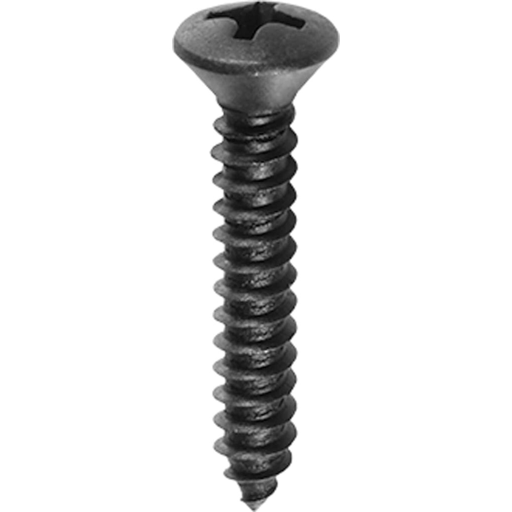 Auveco AP10167 #8 X 1in. Phillips Oval Head Tapping Screw Black Oxide
