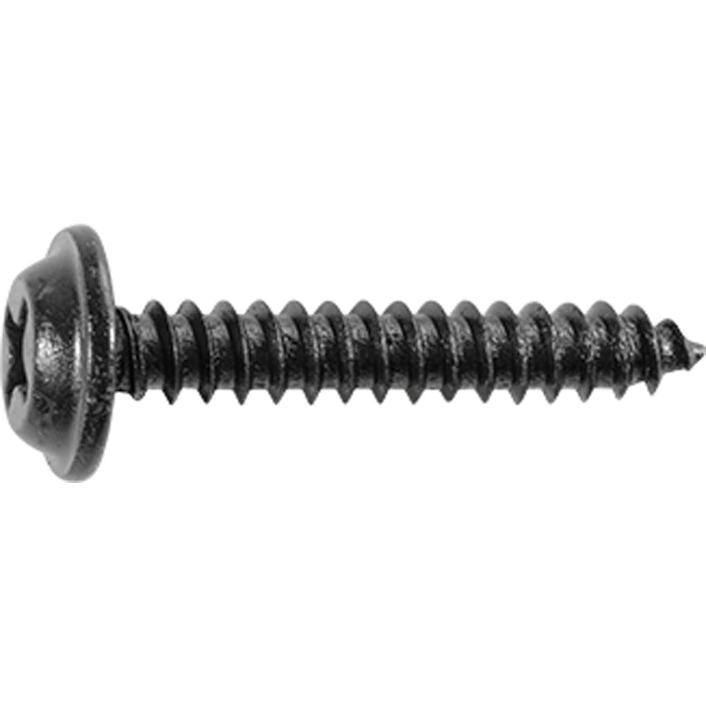 Auveco AP12216 Phillips Flat Washer Head Tapping Screw 8 X 1in. Black