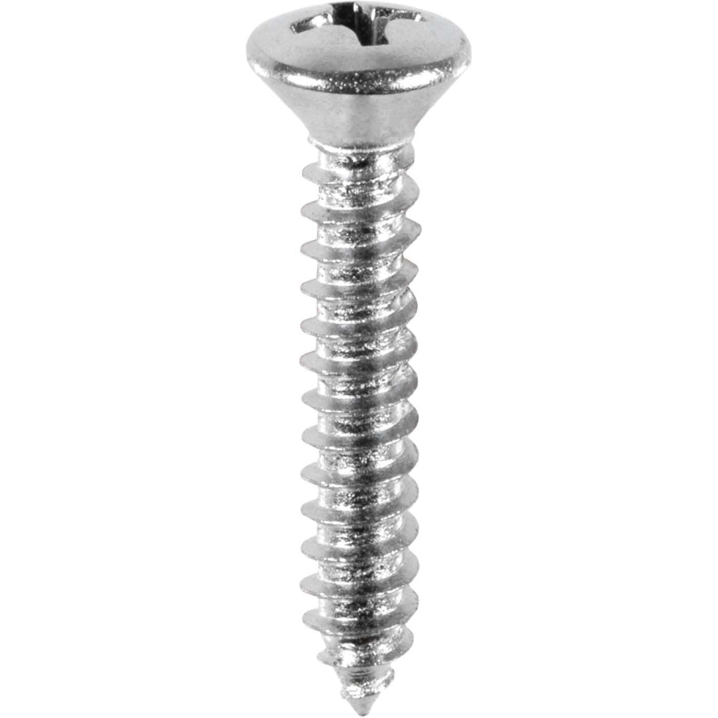 Auveco AP1717 Phillips Oval Head Tapping Screw #8 Head 10 X 3/4in. Chrome