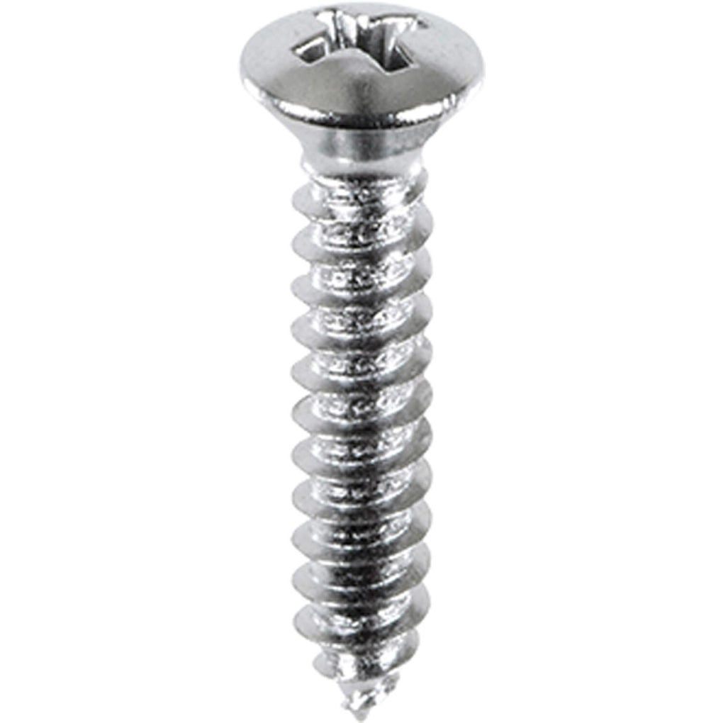 Auveco AP2730 10 X 1in. #8 Head Phillips Oval Head Tapping Screw Chrome
