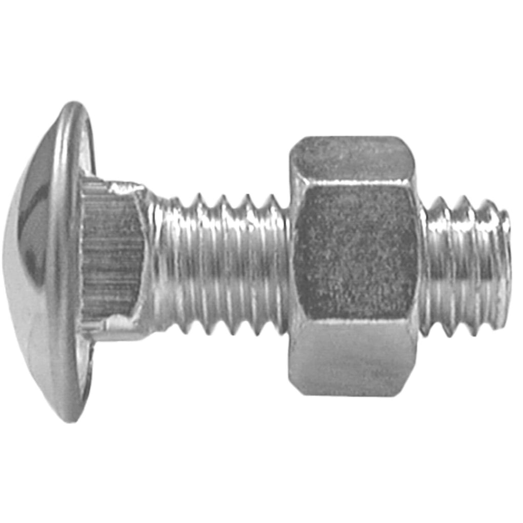 Auveco AP3099 7/16in. 14 X 1-1/4in. Stainless Steel Capped Round Head Bumper Bolts w/Hex Nuts