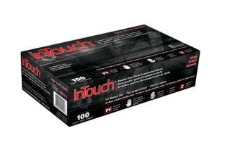 Atlantic Safety B311L InTouch Large Powder-Free Black Examination Gloves 100/Pack