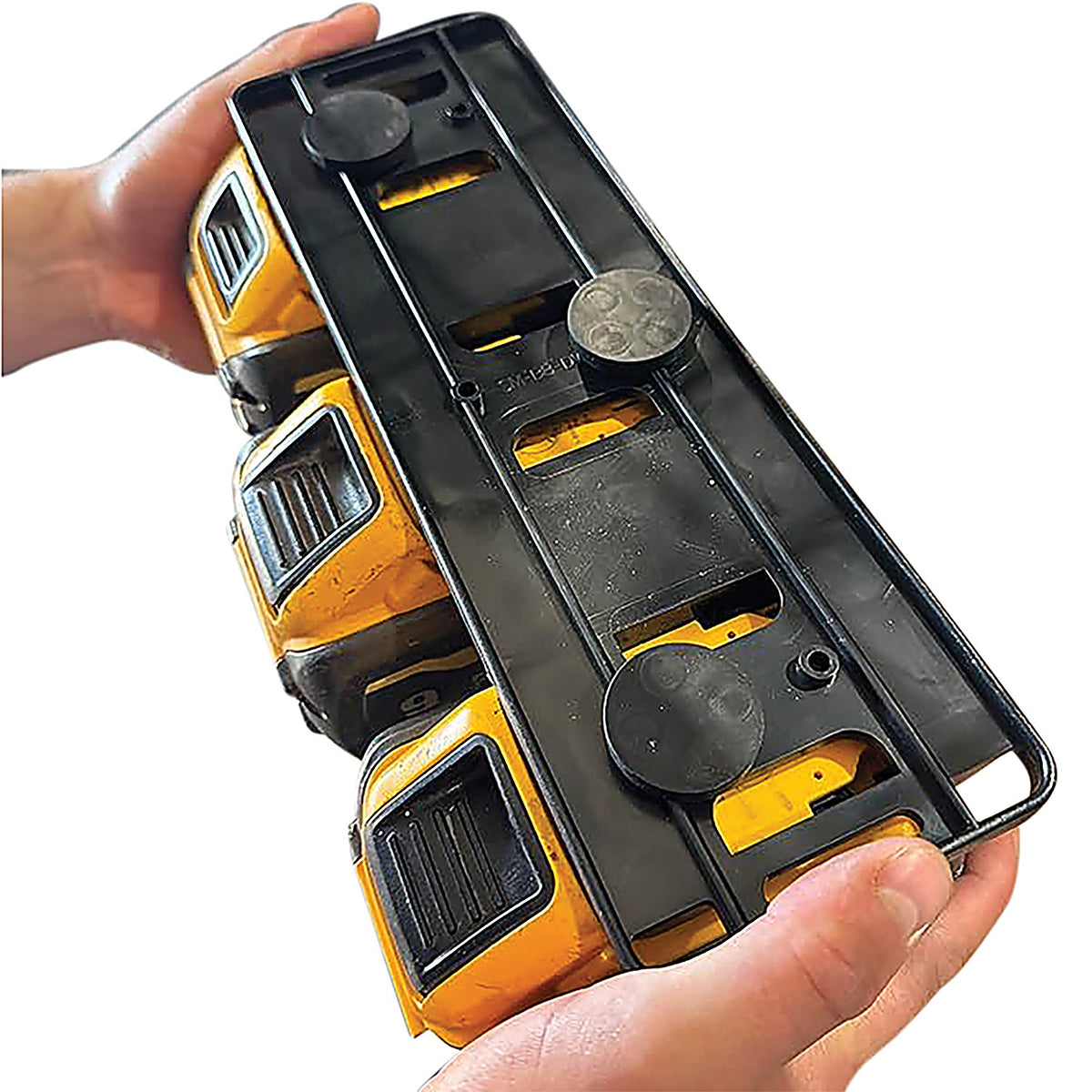 StealthMounts - BD-DW20-1-MG - Magnetic Battery Rack for Dewalt 20V/60v (3 Batteries)