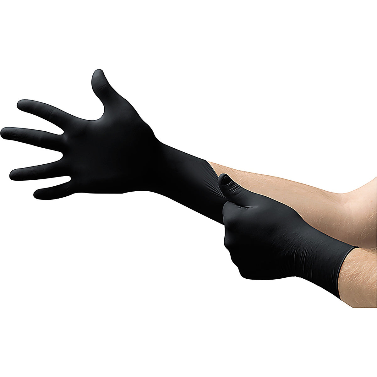 Micro-Flex - BD1001NPFS - Black Dragon Zero Powder-Free Nitrile Examination Gloves, Black, S