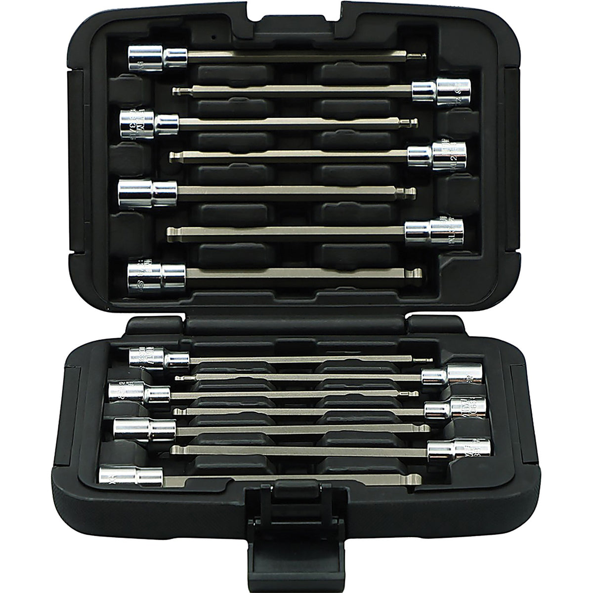VIM Tools - BHXLM100 - 15 Piece Master 6 ft Long Ball HEX Driver Set - 3/8 ft Drive Bmc Elite Sleeve