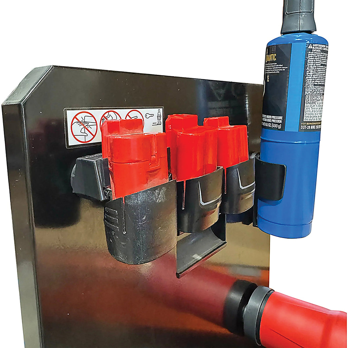 StealthMounts - BM-MW12-BLK-3-MG - Magnetic Battery Holders for Milwaukee M12 (3 Pack)