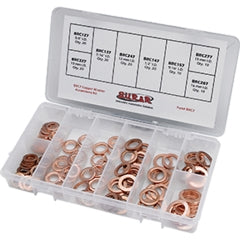 SUR&R BRC7 Heavy Duty Copper Washer Assortment Kit