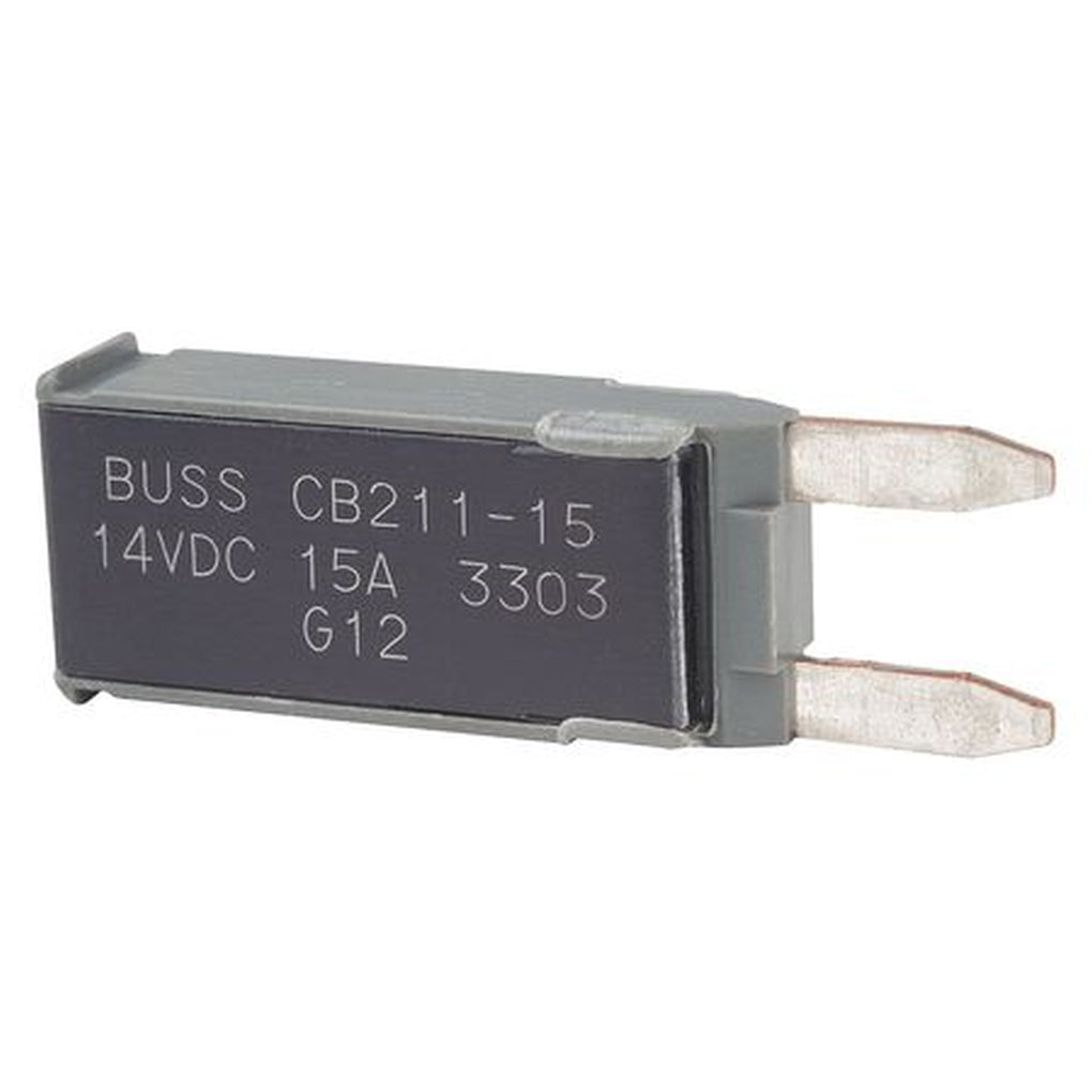 Bussmann CB211-15 ATM Footprint Circuit Breaker Type I 15A