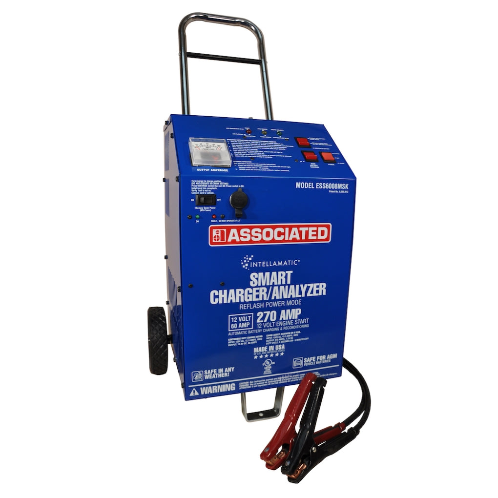 Associated Auto Equipment ESS6008MSK 12V 60A CHGR W/MEM SVR & CABLE