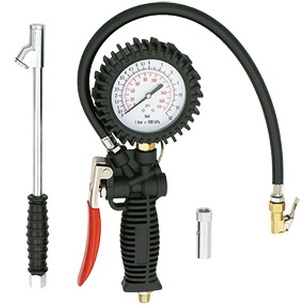 Milton - EX536KIT - Exelair 3-In-1 Professional Analog Pistol Grip Tire Inflator/Deflator Gauge Kit