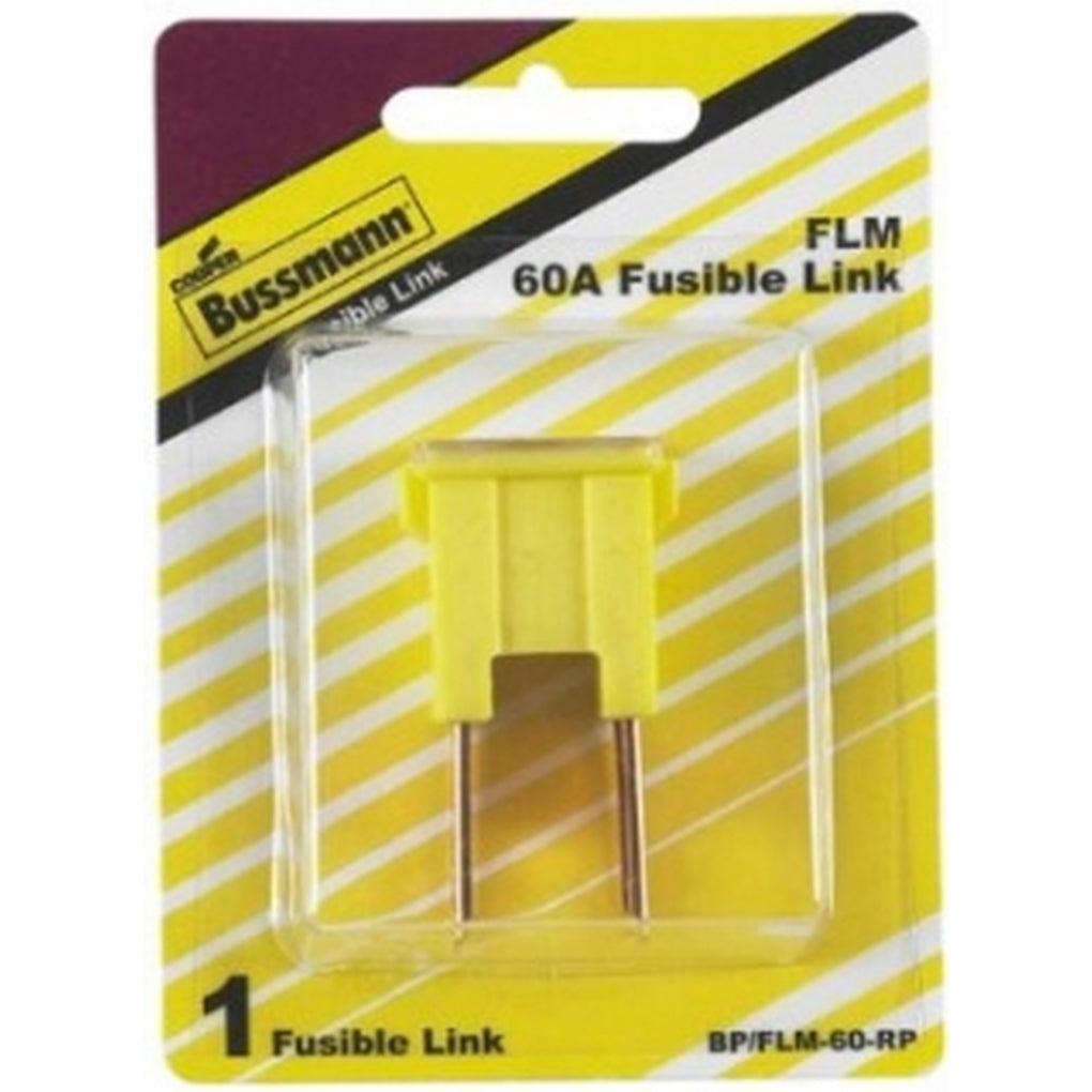Bussmann FLM-60 Male Cartridge Fuses 60A Yellow