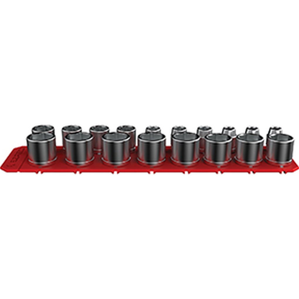 EZ Red - FSR18-R - Flexible Magnetic Double Socket Rail 3/8