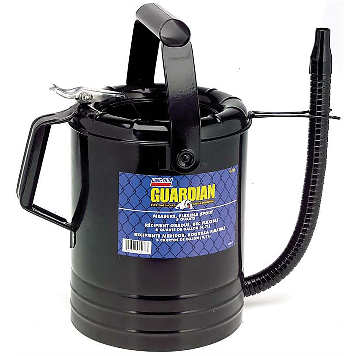Lincoln G525 5Qt. Flexible Spout Measuring Can