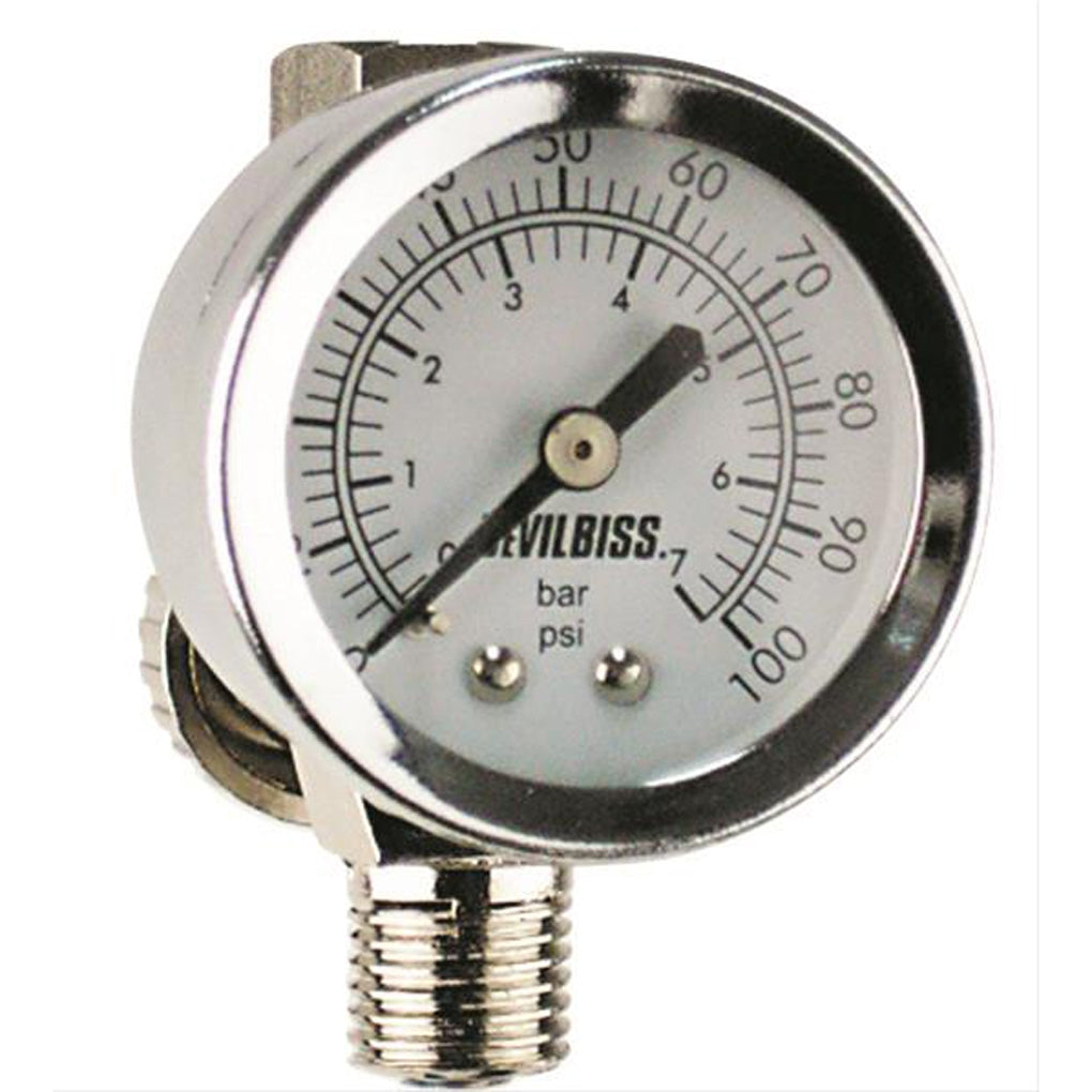 DeVilbiss HAV512 Air Adj. Valve & Gauge 100 PSI