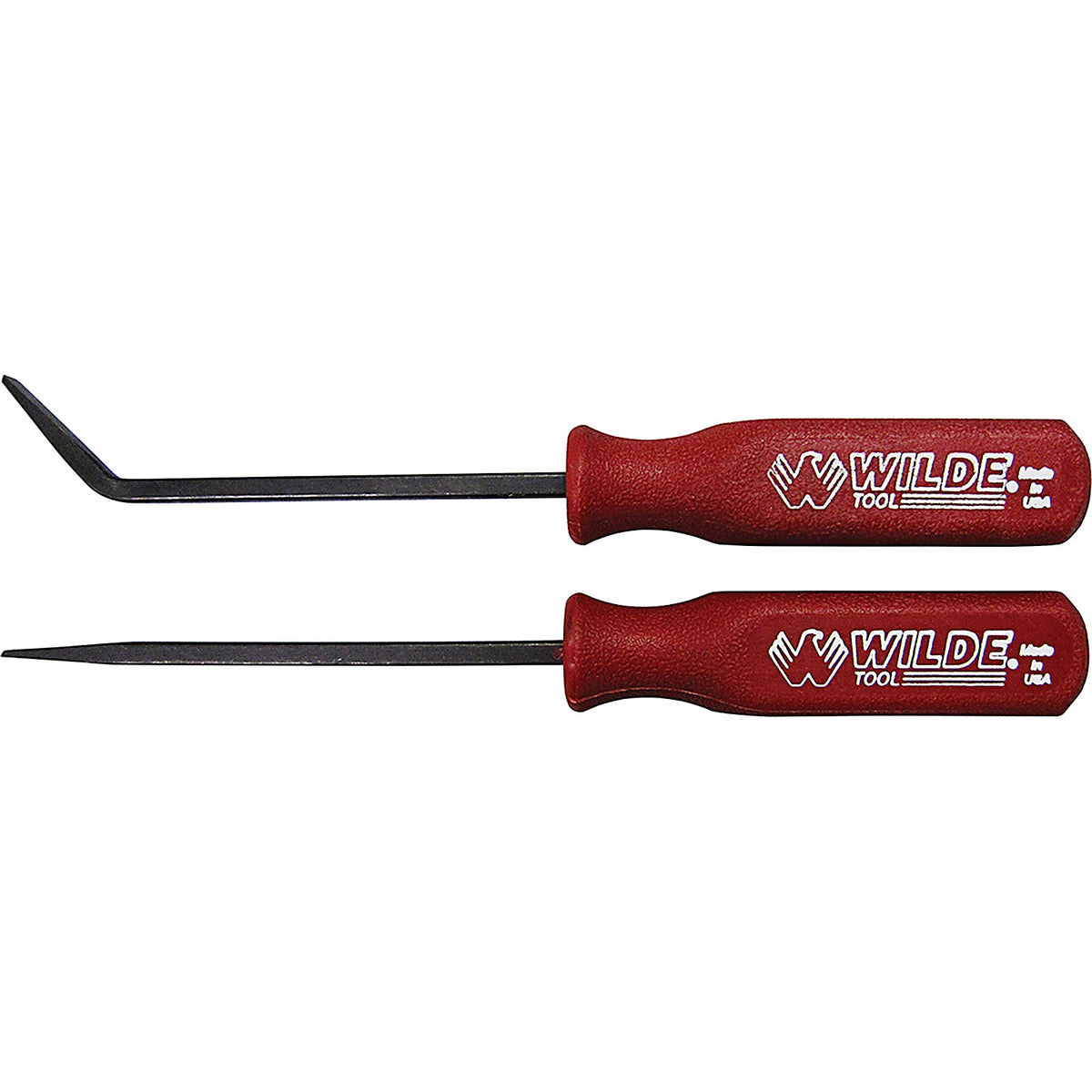 Wilde Tool - HPB2-SQ.B-CC - 2-Piece Mini Pry Bar Set (4 Inch Straight & Curved Bars)
