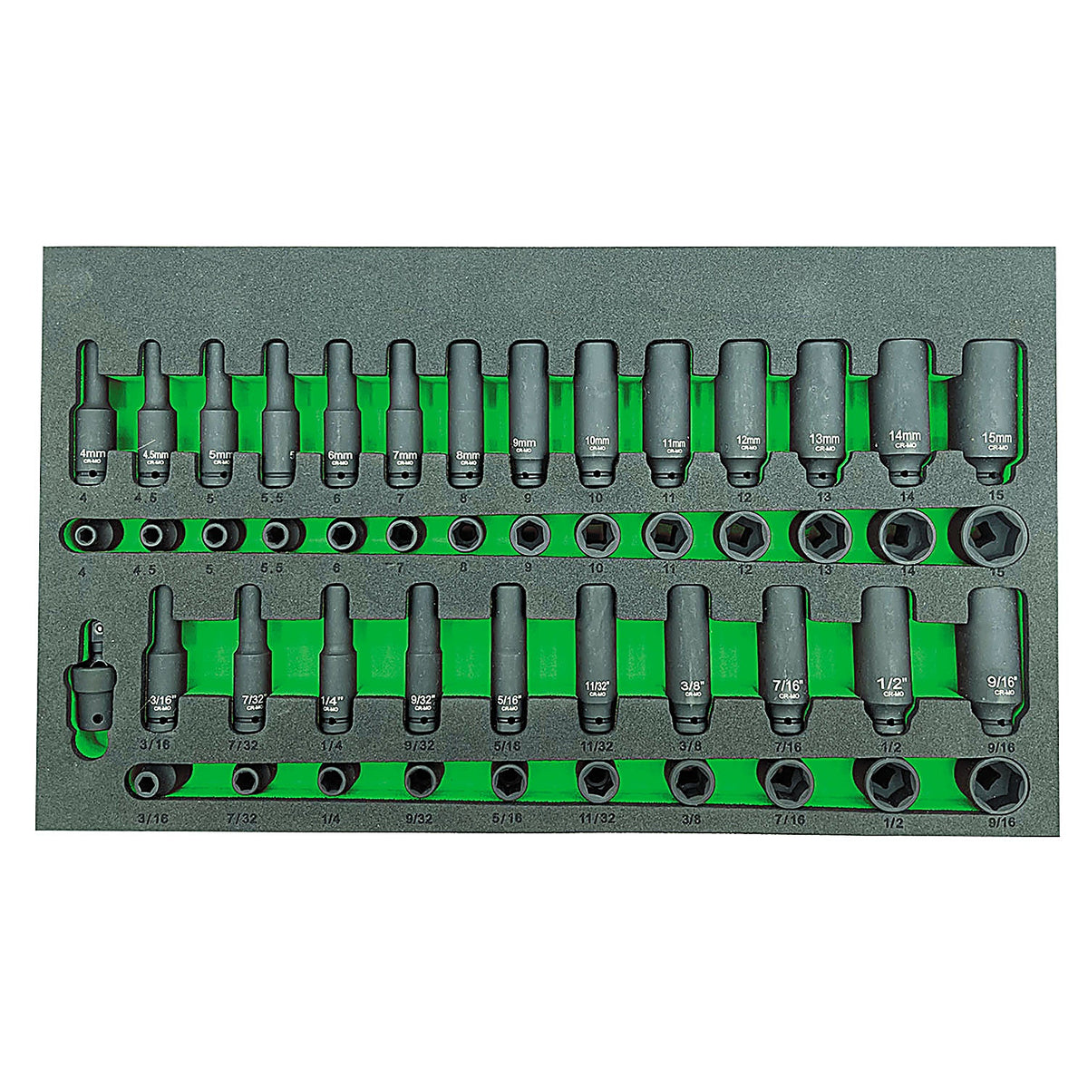 VIM Tools IMPACT449 49 Pc. 1/4in. Dr. Impact Socket Master Set