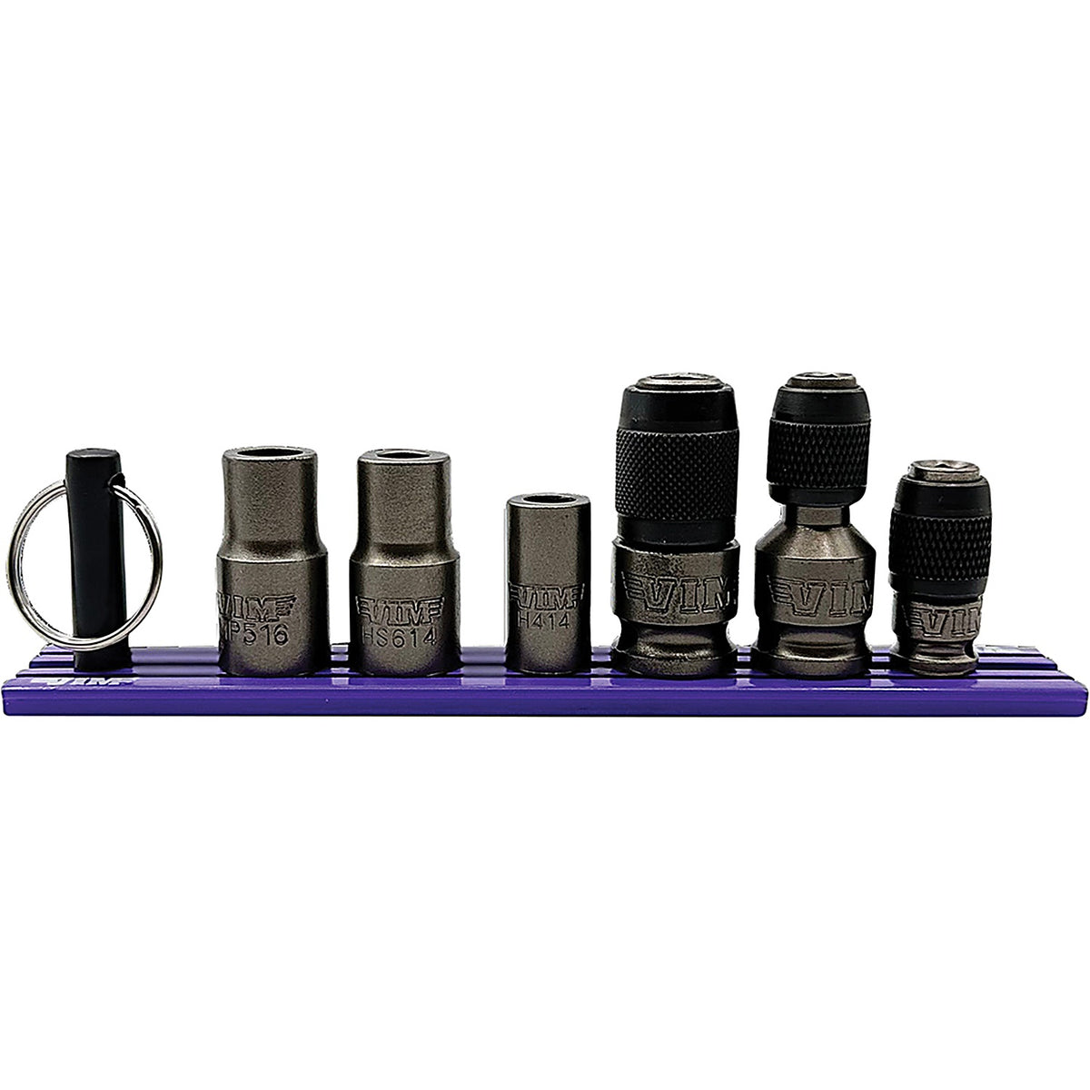 VIM Tools - IMPBH100 - 6 Piece Impact Bit Holder Set, w/Rapid Load Dr., for 1/4Â’Â’ & 5/16Â’Â’ Shank Bits