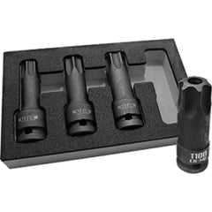 VIM Tools IMPTX800 Large Impact Torx Driver Set T70, T80, T90 & T100 on 1/2 Square Drive