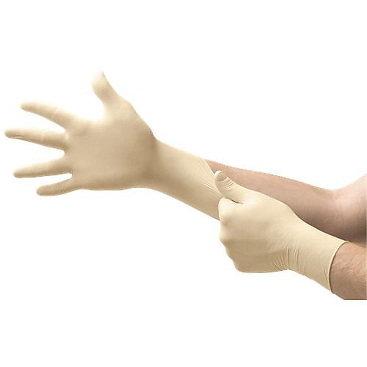 Ansell L92 E-GripMax Latex Ambidextrous Non-Sterile Exam Grade Powder-Free Gloves Large