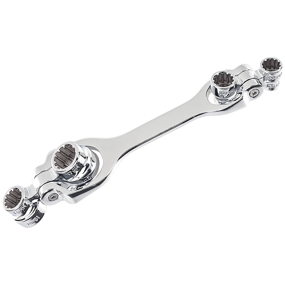 Lumax LX-1866 8-in-1 Metric Oil Drain Plug Swivel Wrench