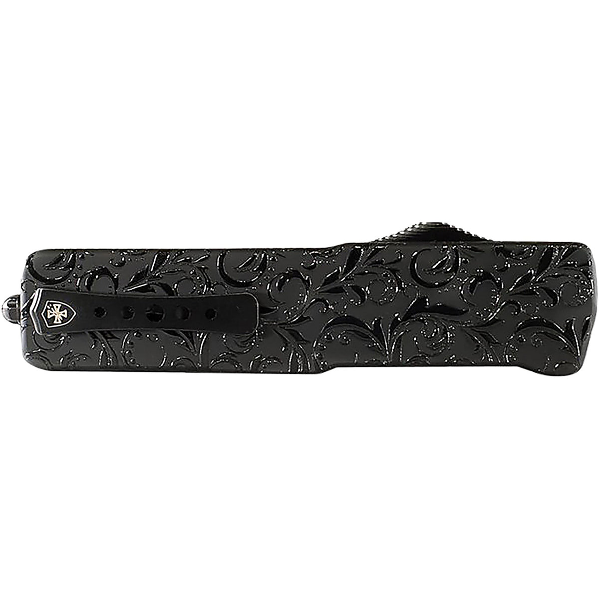 Templar Knife - LZ-MDG-52-1 - Large Premium Alloy Weighted Maiden Gloss Tanto Serrated Black D2