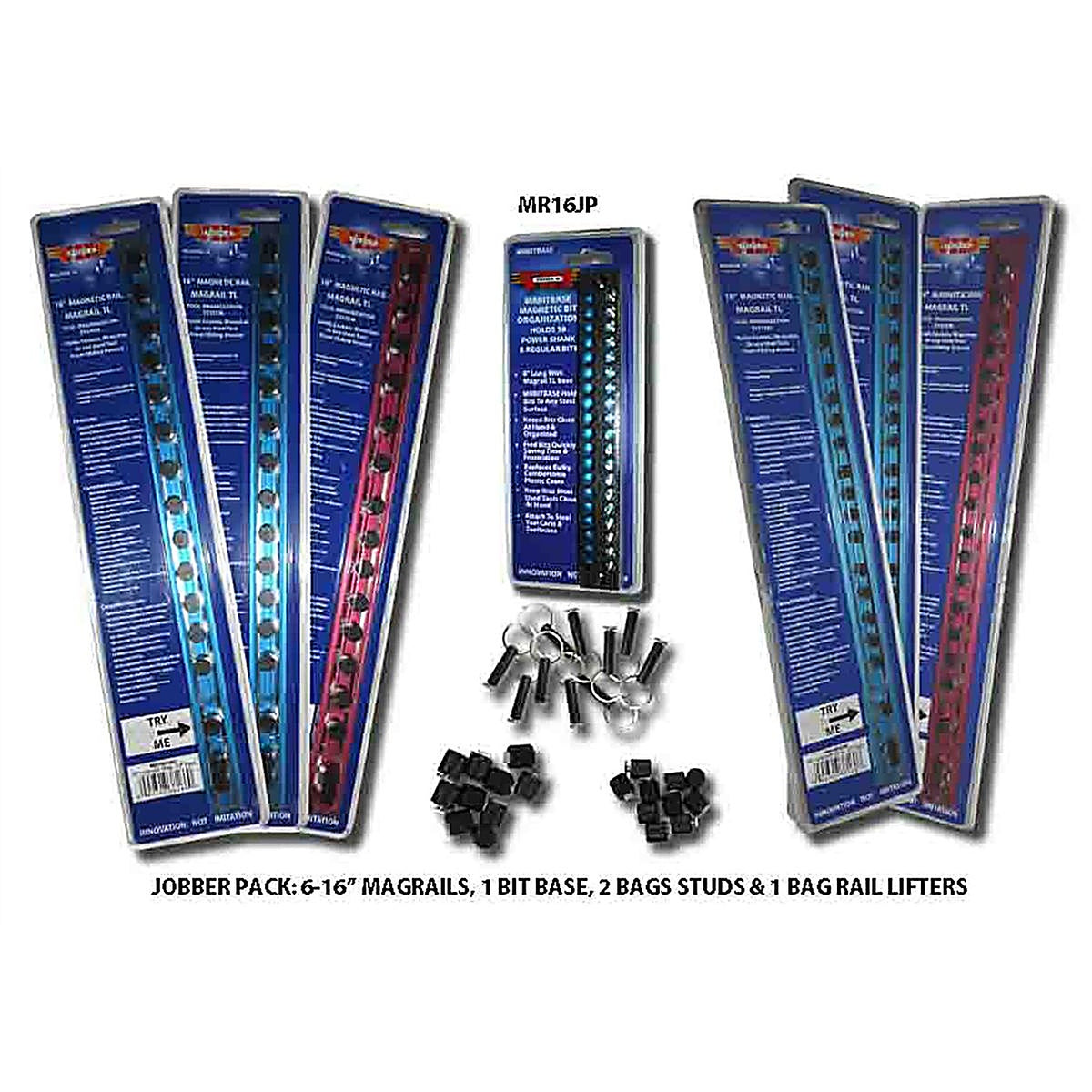 VIM Tools MR16JP 10 Pc. Magrail and Bit base jobber pack