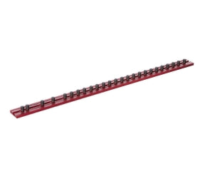 VIM MR16R25A 16in. Red Magrail Magnetic Socket Holder w/25-1/4in. Studs