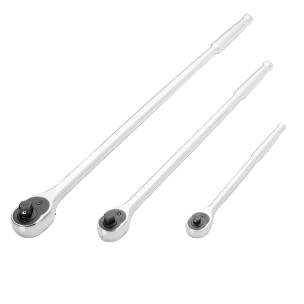 E-Z Red MR482XLC 3-Piece Full Chrome Ratchet Set