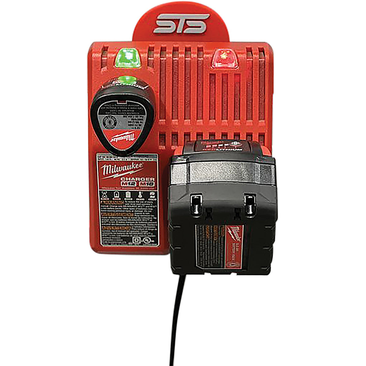 STS Auto Design - MW1218G - STS Milwaukee M12/M18 Combo Charger Holder