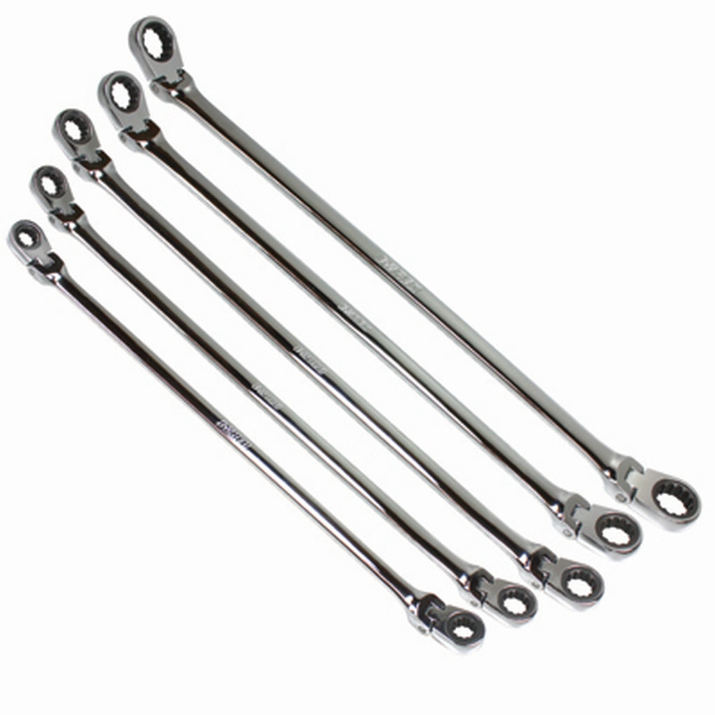 E-Z Red NR5M 5 pc. Metric Flexible Ratcheting Wrench Set
