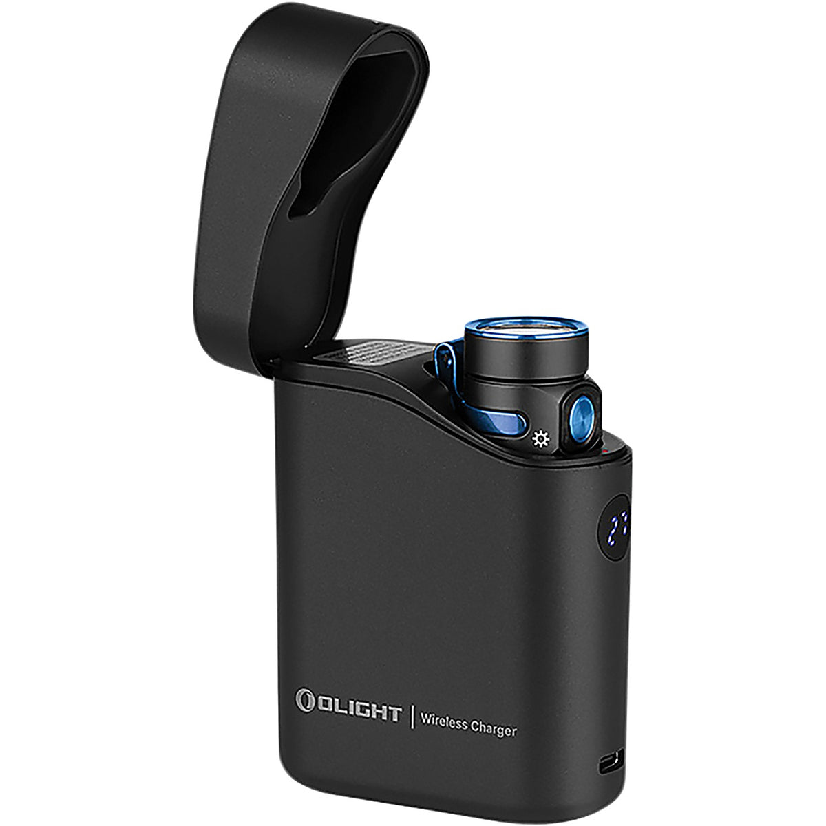 Olight - OLBATON4KITBK - Compact Flashlight and Multifunction Charging Case for Extended Runtime.