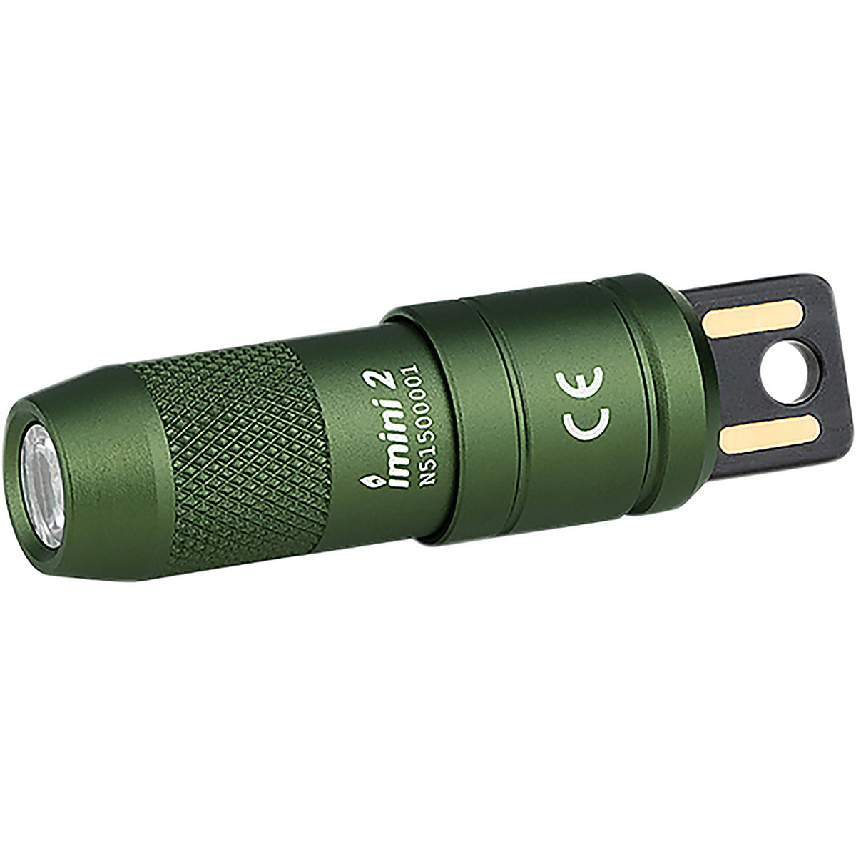 Olight - OLIMINI2ODG - Ultra-Compact Keychain Flashlight with USB Charging and Magnetic Hands-Free Use.